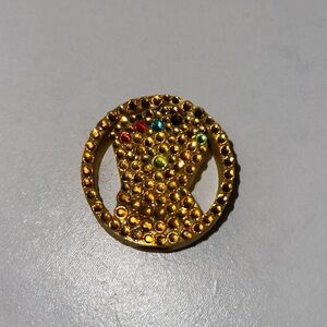 Infinity gauntlet straw charm.